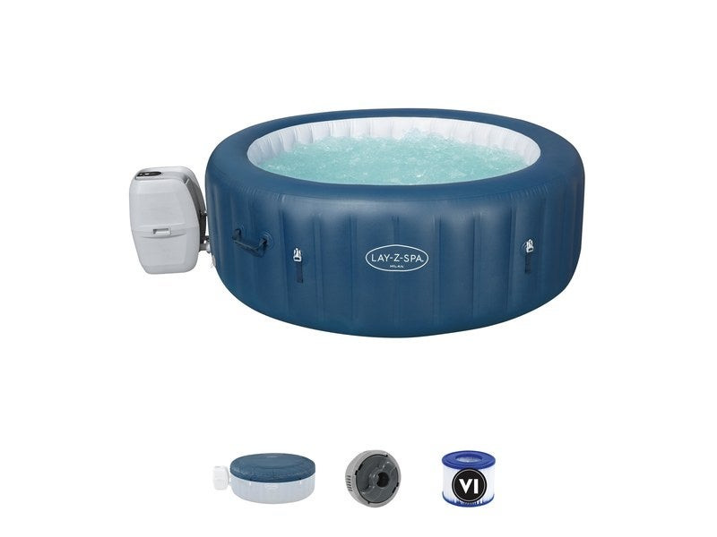 Spa Gonflable Lay-Z Milan Bestway, 4/6 Places, Rond