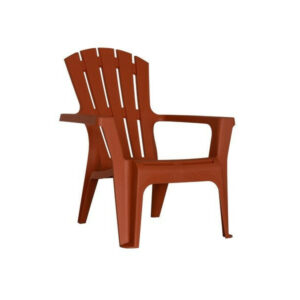 Fauteuil Adirondack Résine Injectée Terracota, 1 Personnes