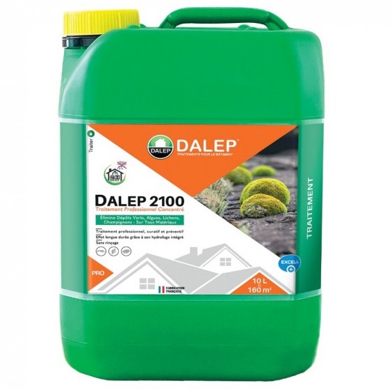 Bidon de 10 L fongicide 2100 professionnel (pour 160 m²) DALEP 121010