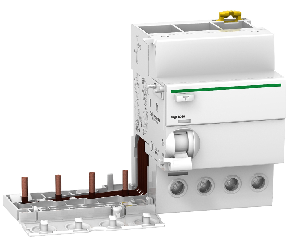 Bloc différentiel ACTI9 Vigi iC60 4P type AC 63 A 30 mA SCHNEIDER ELECTRIC A9V11463