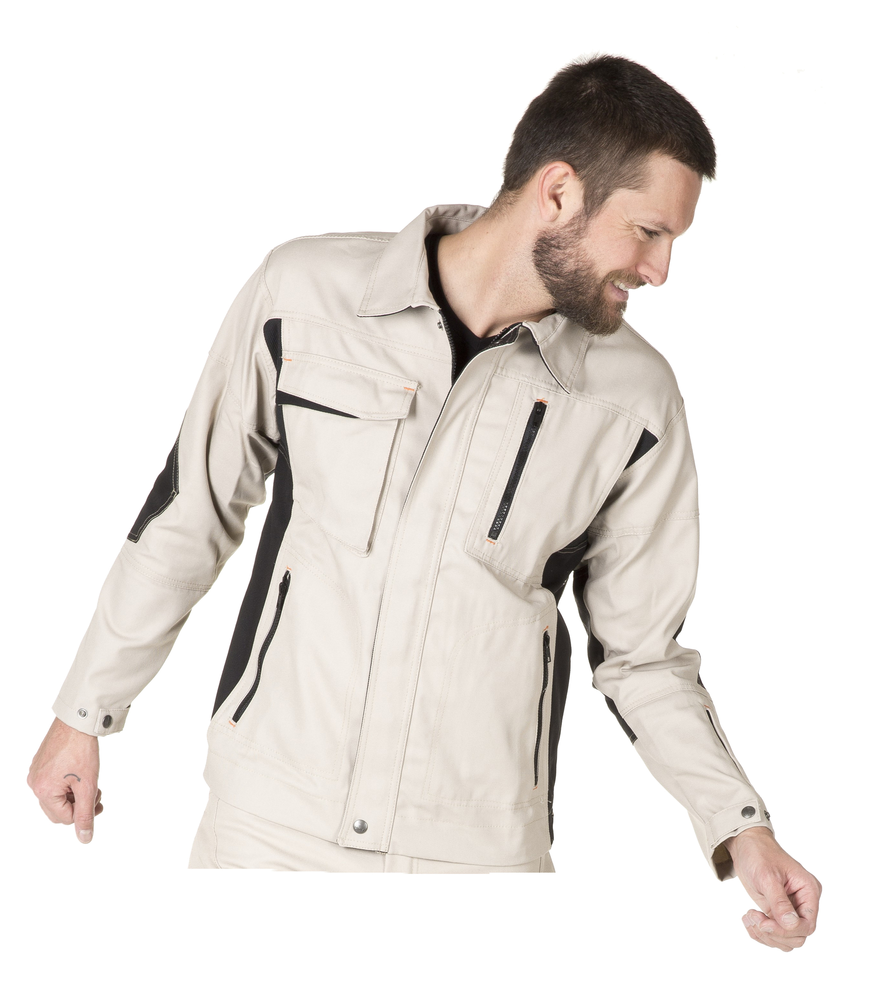 Blouson DYNAMIC FIT coton/polyester écru TXL MUZELLE DULAC DYNBNH22EC4