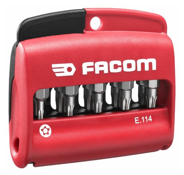 Boîte 10 embouts Resistorx plus + porte-embout FACOM E.114PB