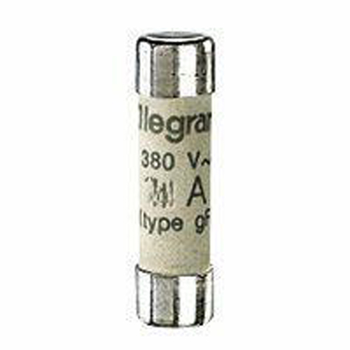 Boite de 10 cartouches industrielles cylindriques type GG 8 x 32 mm avec voyant 6 A LEGRAND 012406