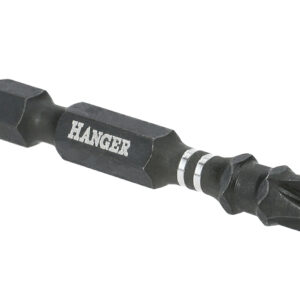 Boite de 10 embouts impact 1/4'' cruciforme PH2 longueur 75 mm HANGER 134097