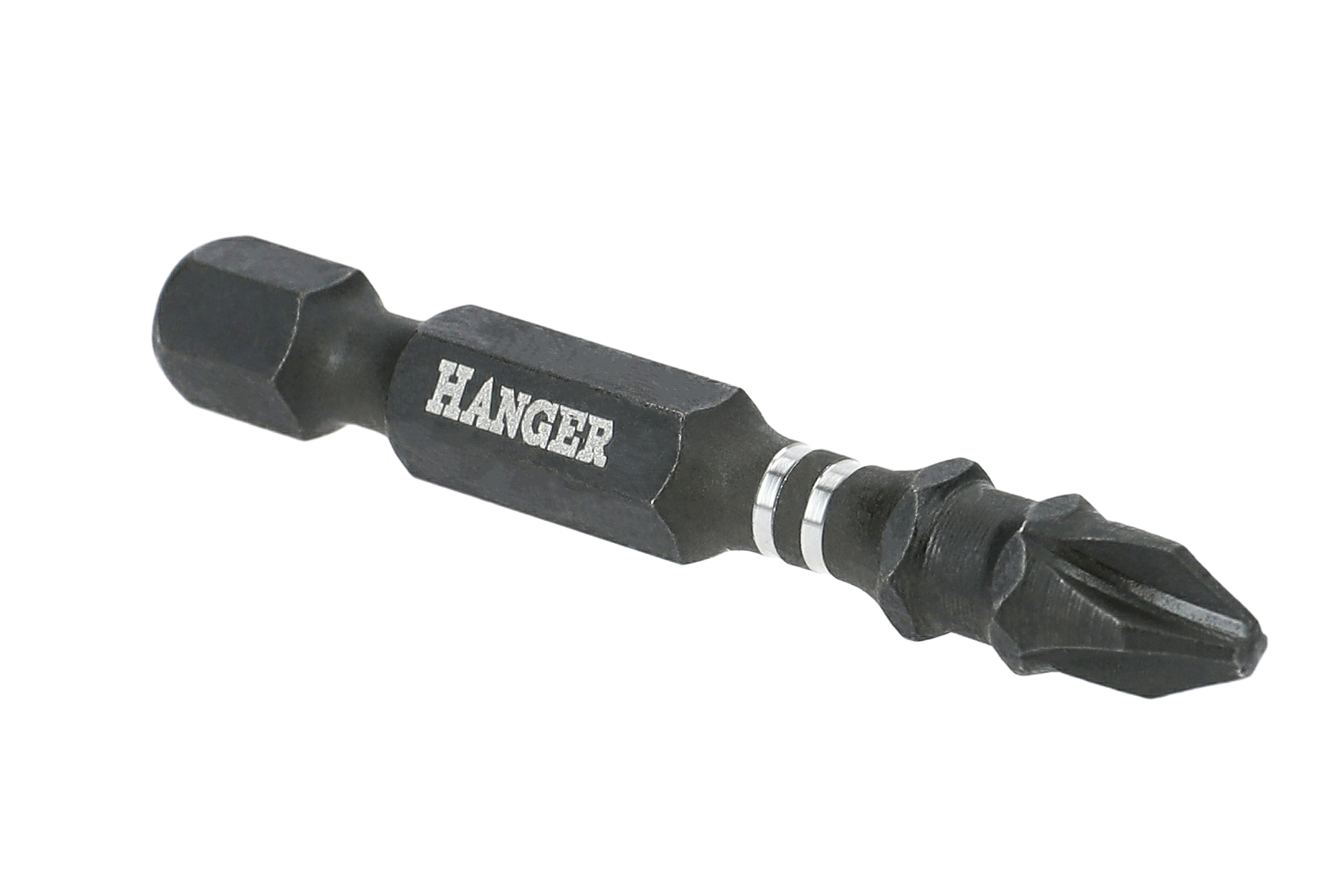 Boite de 10 embouts impact 1/4'' cruciforme PH2 longueur 75 mm HANGER 134097