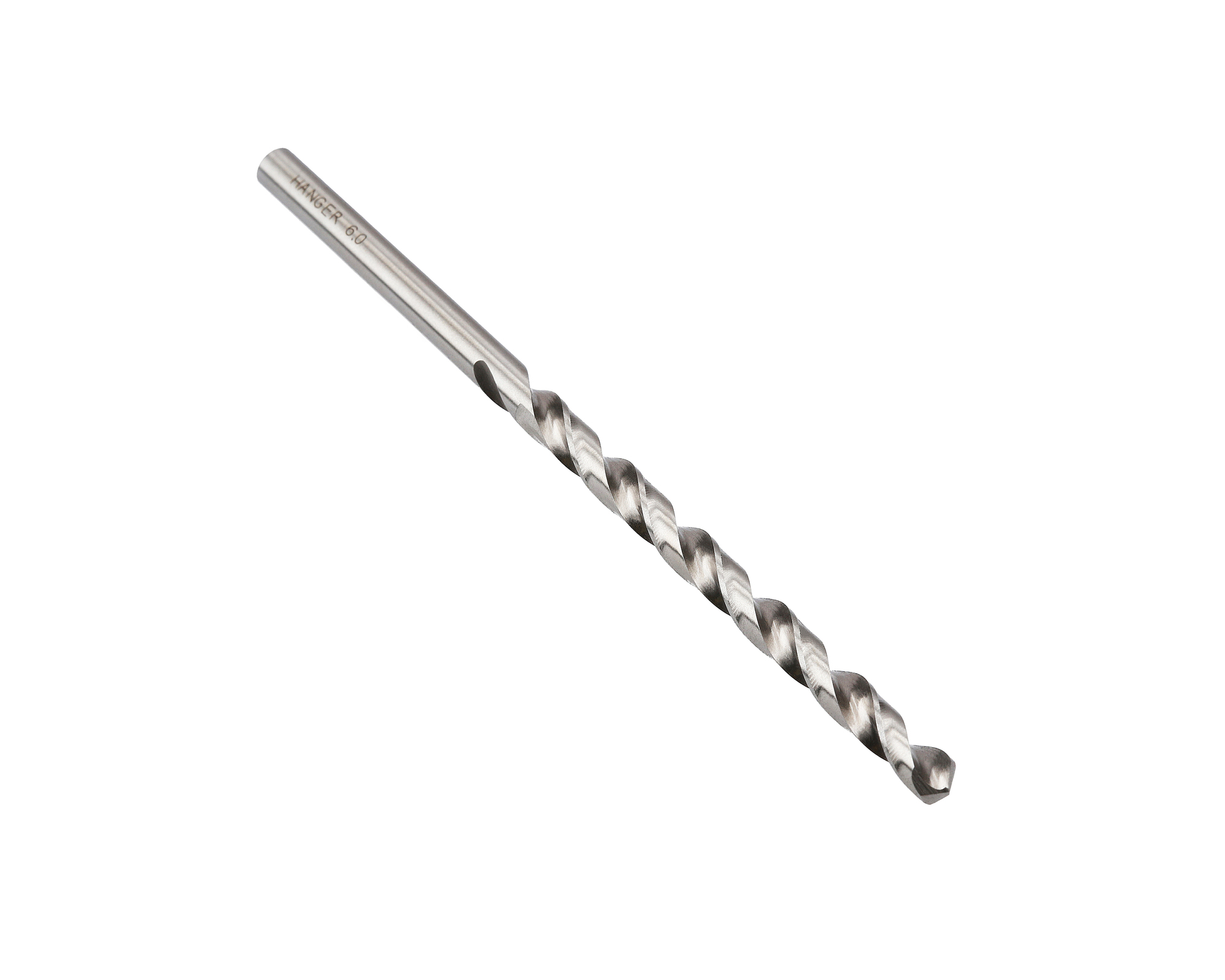 Boite de 10 forets à métaux longs HSS diamètre 6 mm longueur 139 mm HANGER 155561