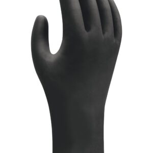 Boîte de 100 gants jetables nitriles EBT noir TL/9 SHOWA 6112PFL