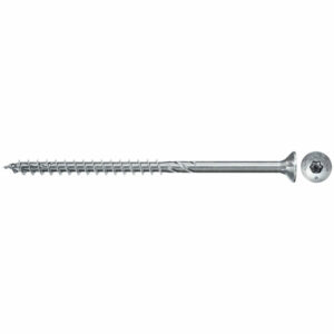 Boîte de 100 vis bois PowerFast II FPF II CTF tête fraisée FISCHER empreinte TX - zingué blanc - filetage partiel