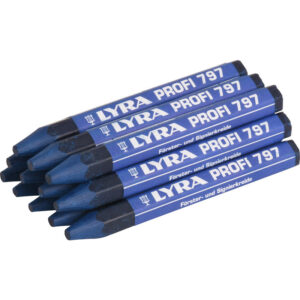 Boîte de 12 craies forestières à l'huile Lyra 797 Profi 120 x 12 mm bleues LYRA 4870051