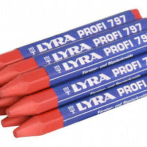 Boîte de 12 craies forestières à l'huile Lyra 797 Profi 120 x 12 rouges mm LYRA L4870017
