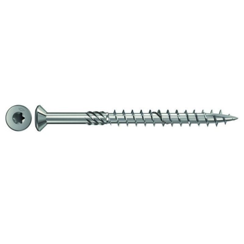 Boîte de 200 vis de terrasse FISCHER TX inox tête fraisée/ filetage partiel 5,0 x 50 mm