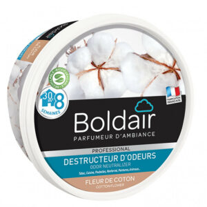 Destructeur d'odeur gel BOLDAIR, parfum fleur de coton 300 g