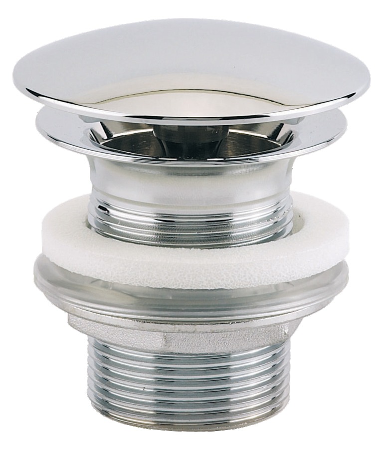 Bonde de lavabo champignon laiton chromée H60 33 x 42 VALENTIN 00 122500 000 00