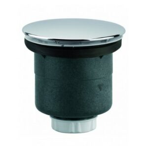 Bonde de receveur à capot métal rond 117 mm pour douche D90 sortie verticale VALENTIN 00 553000 000 00