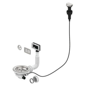 Bonde de vidage automatique D90 mm pour évier simple cuve VALENTIN 00 435500 000 00