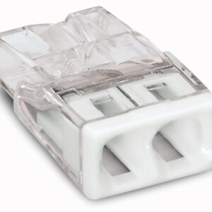 Borne pour boîtes de dérivation COMPACT avec boîtier transparent 2 conducteurs boîte de 100 WAGO 2273-202