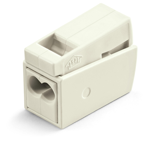 Borne pour luminaires 2 conducteurs 2,5 mm² blanc WAGO 224-112
