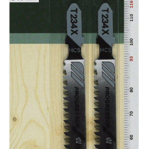 Lot de 2 lames coupe fine et nette BOSCH T234x pour bois massifs