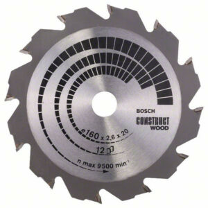 Lame coupe rapide et grossière BOSCH 160 mm bois et aluminium