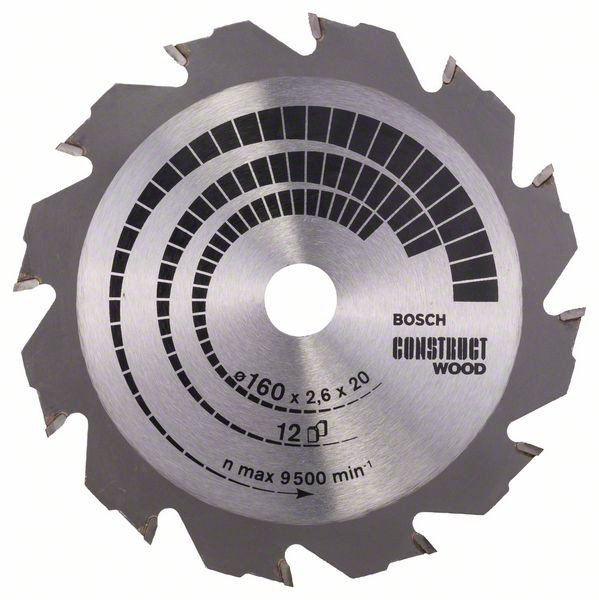 Lame coupe rapide et grossière BOSCH 160 mm bois et aluminium