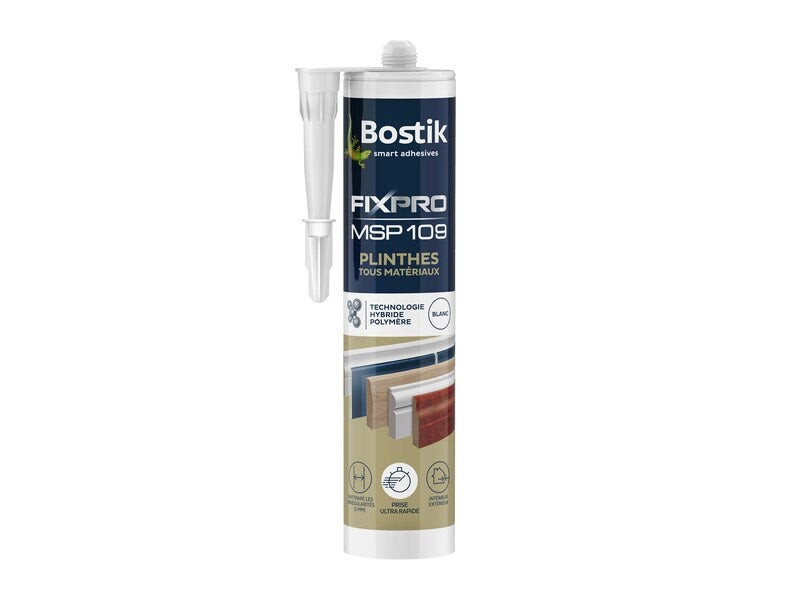 Colle joint int/ext polymere bostik fixpro msp109 plinthes tt mat 290