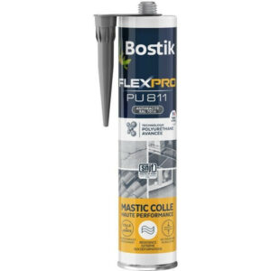 Colle joint int/ext polyuretane bostik flexpro pu811 anthracite 300ml