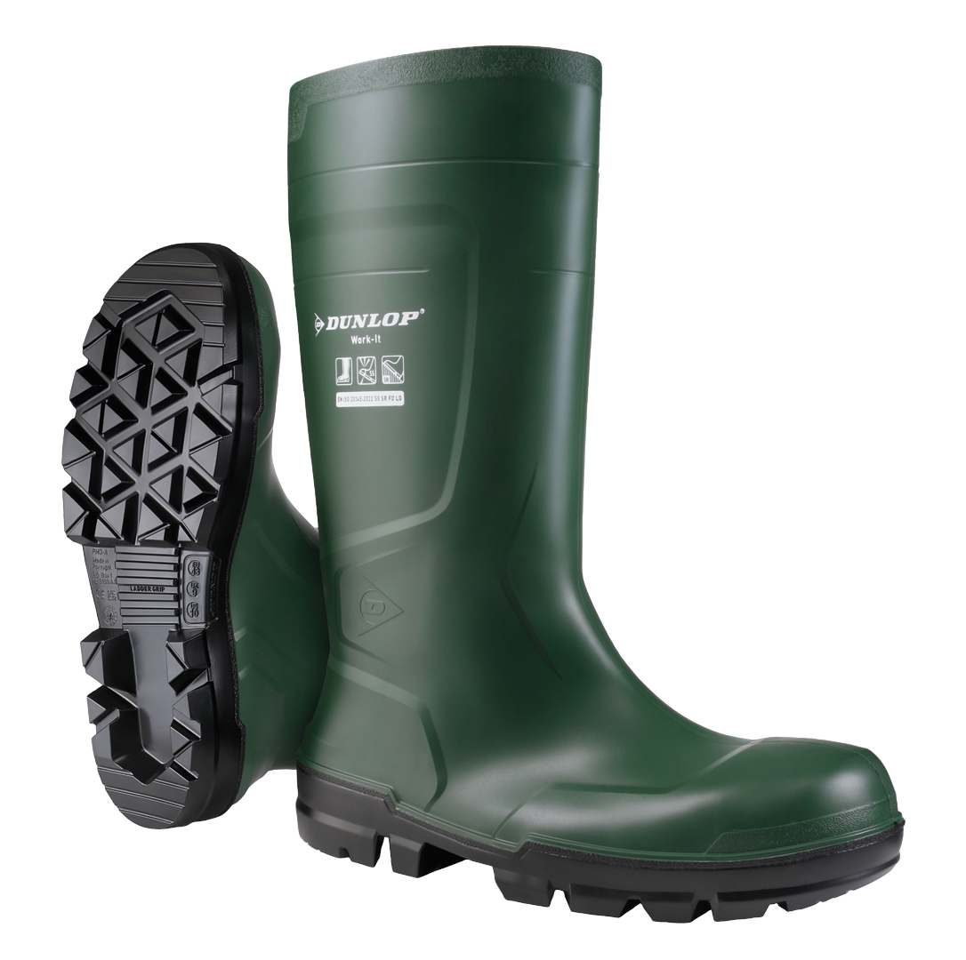 Botte de sécurité Work It PVC/nitrile vert pointure 44 COVERGUARD 9DWKT80044