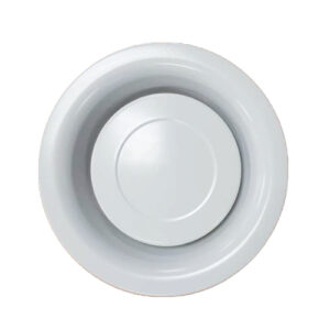 Bouche d'extraction et d'insufflation BEM métallique rond 100 mm réglable S&P 850017