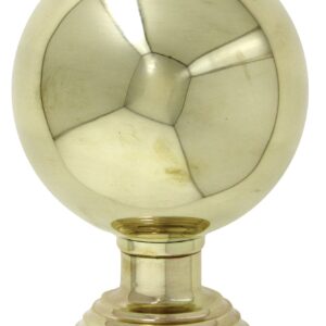 Boule de rampe laiton diamètre 70 mm sous plaque DEVISMES 11670 + SP1