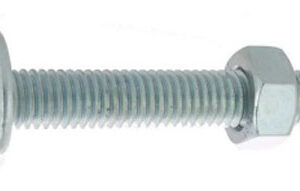 Boulon poelier à tête ronde large fendue en croix acier zingué blanc classe 4.8 NFE 25128/DIN 555 4X40 boîte de 200 ULTIMA 80304040