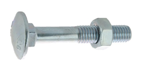 Boulon pour bois à tête ronde collet carré Japy classe 4.8 DIN 603/555 6X100 boîte de 100 ULTIMA 80405100