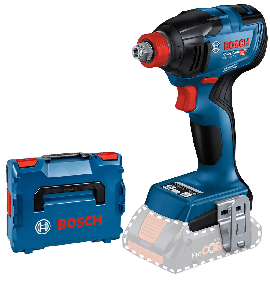 Boulonneuse 2 en 1 18V GDX 18V-210 C Professional + coffret L-BOXX (sans batterie ni chargeur) BOSCH 06019J0201