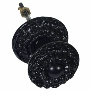 Bouton chainette Dahila 91 mm noir JARDINIER MASSARD J502120