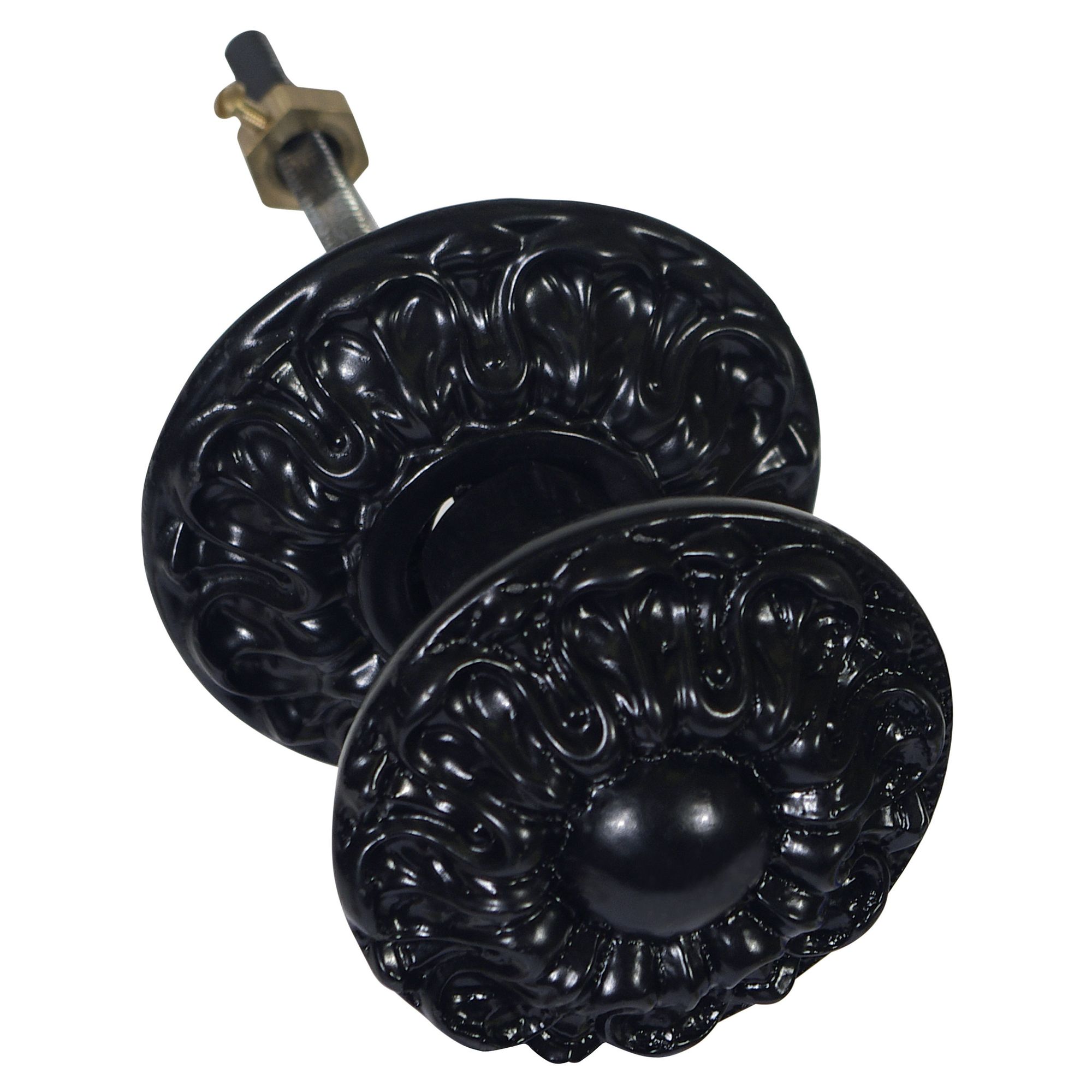 Bouton chainette Dahila 91 mm noir JARDINIER MASSARD J502120