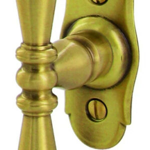 Bouton crémone sur platine Manoir 72 x 32 mm laiton vieilli BRIONNE V.1070300LV