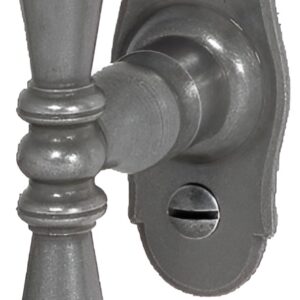 Bouton crémone sur platine Manoir 72 x 32 mm shérardisé patiné BRIONNE V.1070300SP