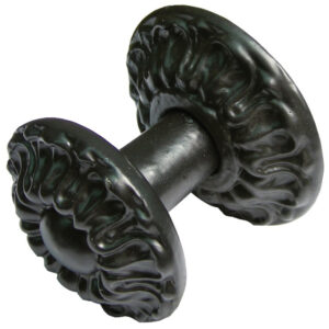 Bouton Dahlia sur platine finition noir TORBEL J502123