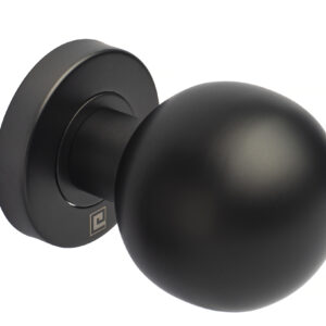 Bouton de porte JADE BP02 diamètre 55 mm noir mat HERACLES B-INOX-BP02N