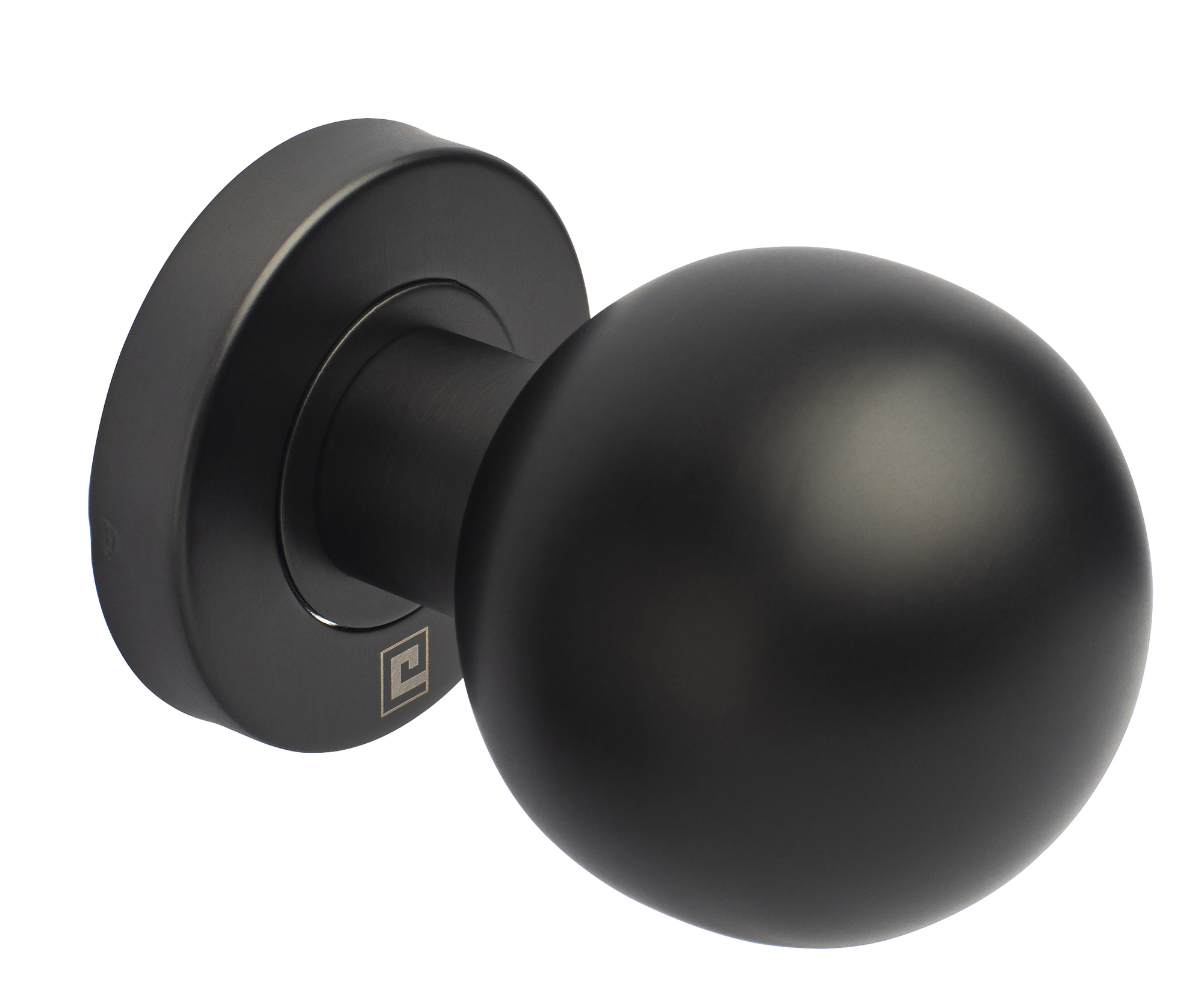 Bouton de porte JADE BP02 diamètre 55 mm noir mat HERACLES B-INOX-BP02N