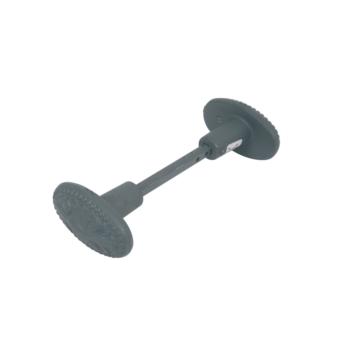 Bouton double C6 orné en fonte peint appret gris JARDINIER MASSARD J502182