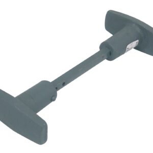 Bouton double évidé en fonte finition gris JARDINIER MASSARD J502161