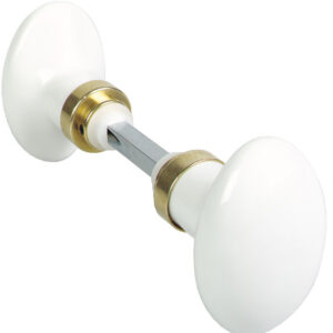 Bouton double ovale carré de 6 mm finition laiton MERIGOUS V323211100G