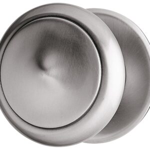 Bouton fixe sur rosace pleine en fer cémenté patiné diamètre 75 mm BOUVET 13357