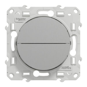 Bouton poussoir ODACE en aluminium à 2 bouton montée/descente pour volets SCHNEIDER ELECTRIC S530207