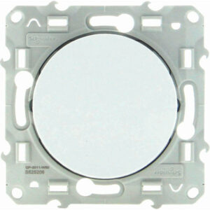 Bouton poussoir SCHNEIDER Odace S52A206 - 10A - 230V  - blanc