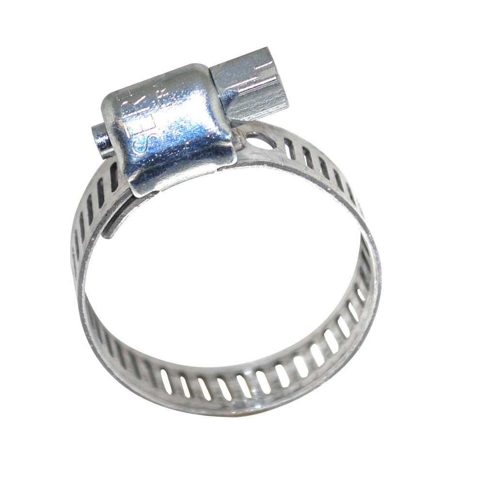 10 colliers bande ajourée inox de serrage, largeur 13, Ømini 32 et maxi 52