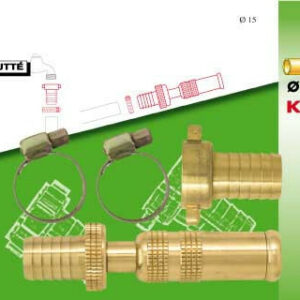 Kit d'arrosage 3 pièces pour tuyau Ø15