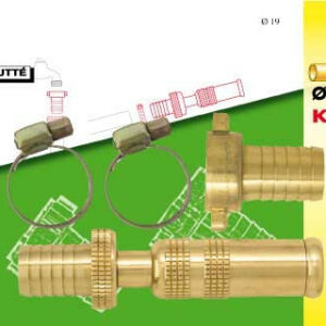 Kit d'arrosage 3 pièces pour tuyau Ø19