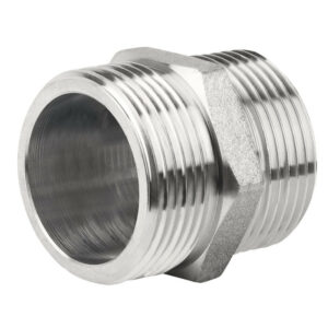 Mamelon égal inox 316L double mâle 50x60 de longueur 44 mm ACS