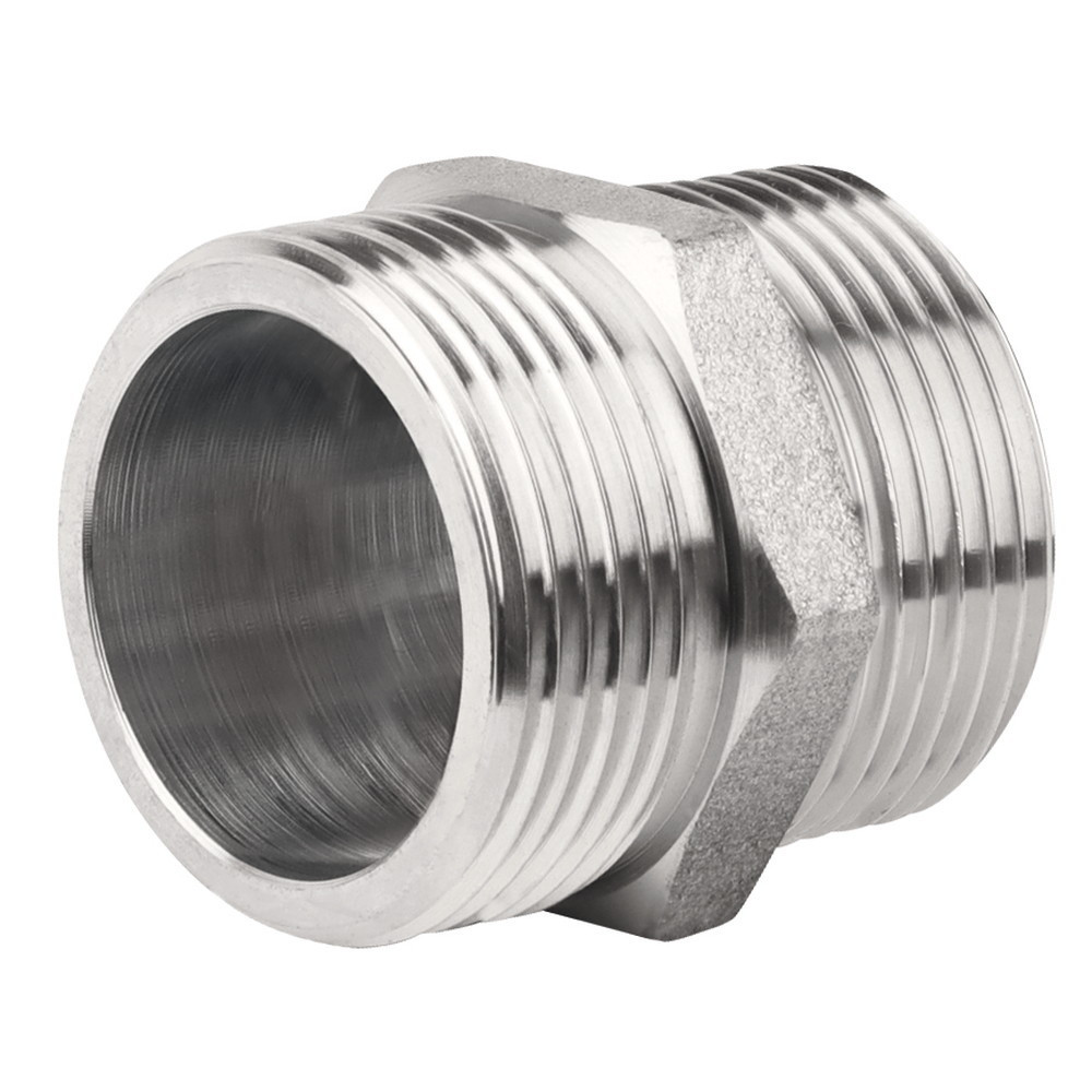 Mamelon égal inox 316L double mâle 50x60 de longueur 44 mm ACS